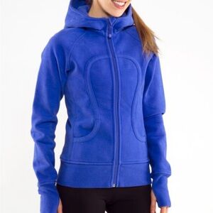 Lululemon Athletica Blue Fitted Zippered Sweatshirt
